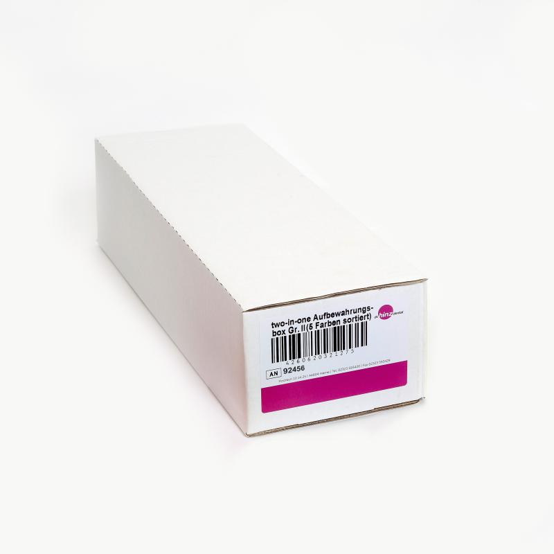 two-in-one Aufbewahrungsbox II (10-er Pack)5 Farben sortiert -  92456